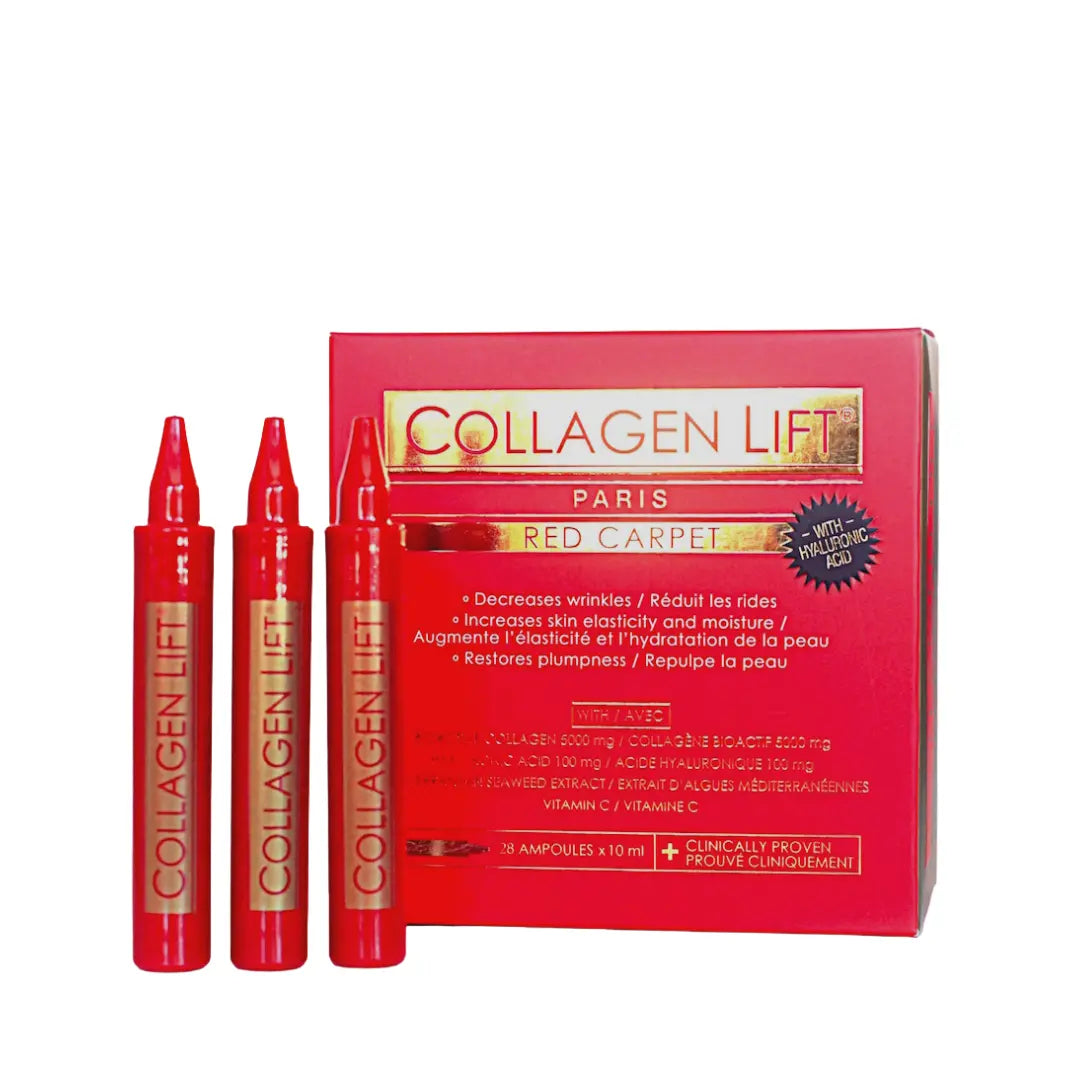 Red Carpet collageen gaat huidveroudering tegen en vermindert rimpels. Collagen Lift.