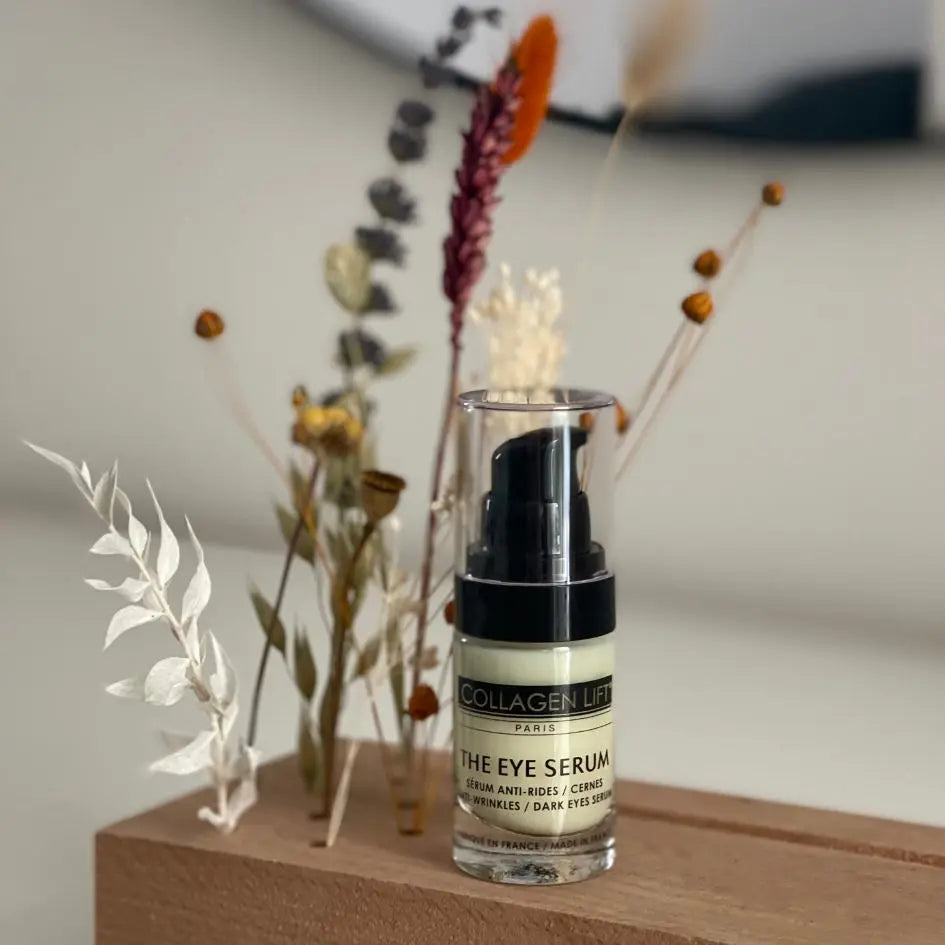 The Eye Serum vermindert donkere kringen, wallen en rimpels. Collagen Lift.